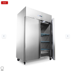  Καταψύκτης - 600L - 3 ρυθμιζόμενα ράφια (2/1 GN) - aνοξείδωτο ατσάλι - με τροχούς